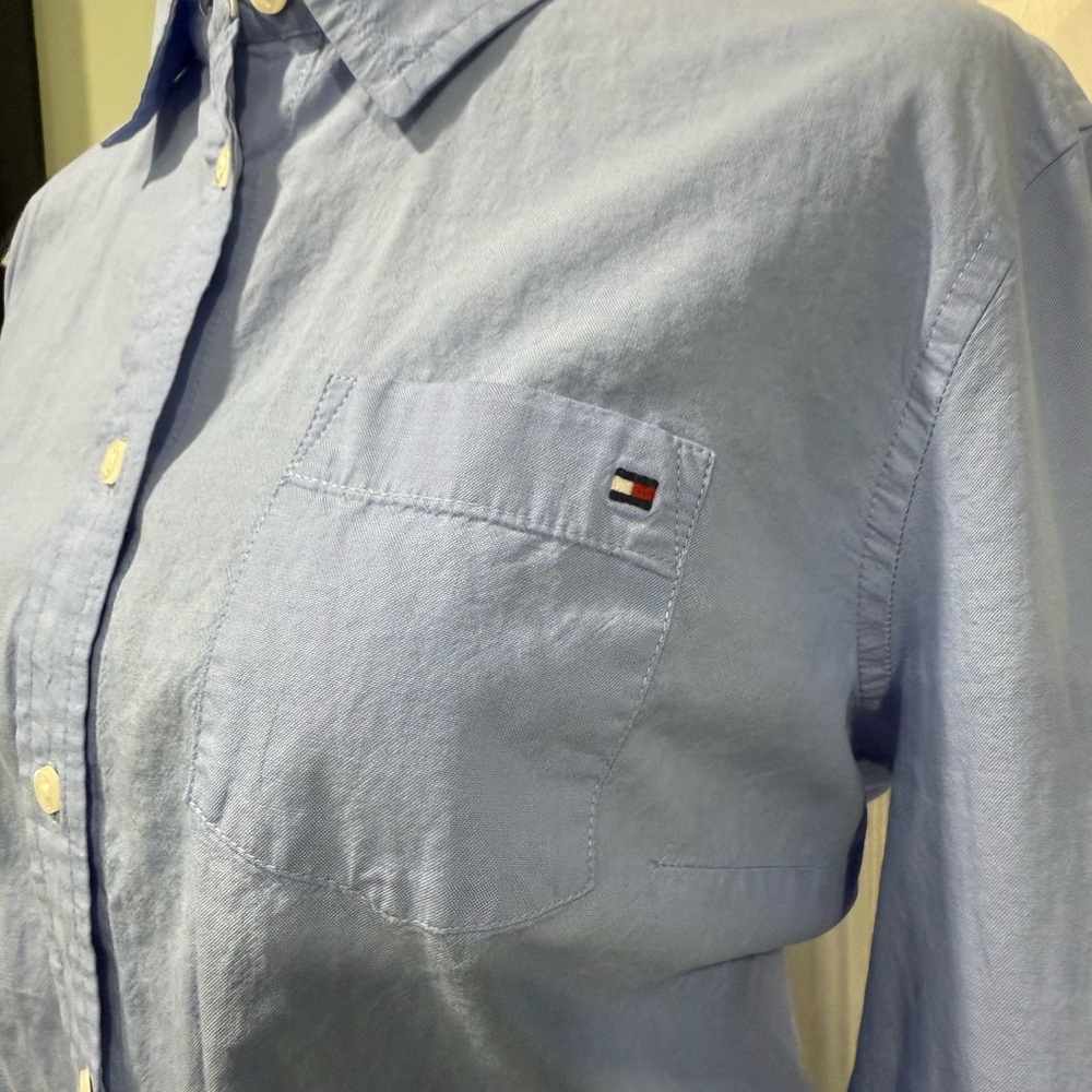 Tommy Hilfiger Blue Casual Button Down Shirt